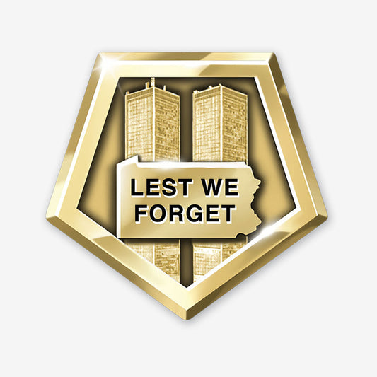 September 11th, "Lest We Forget" Pin
