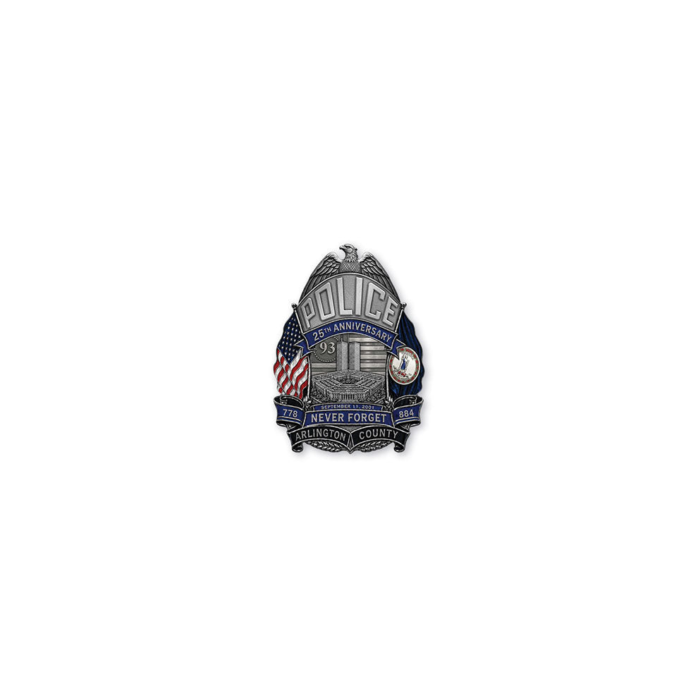 Arlington County PD 9-11 Anniversary Badge Set