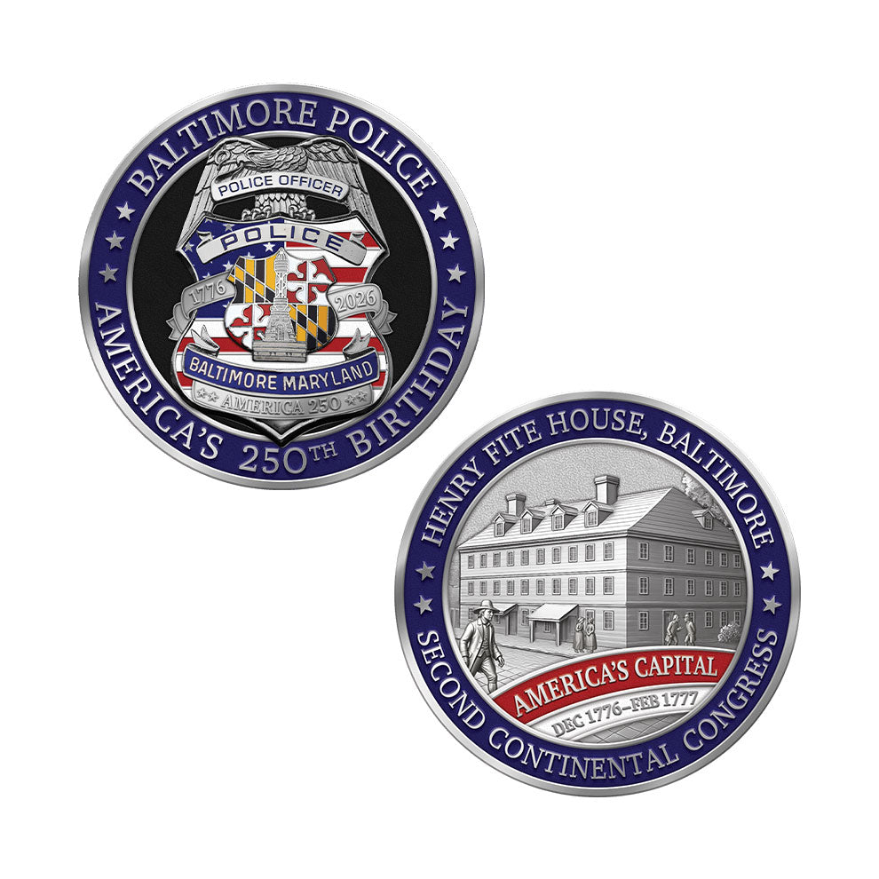 Baltimore Police Department America's 250th Birthday Coin