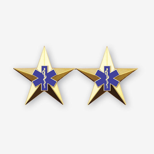 Emergency Medical Services Two Star Rank Insignia - Pair