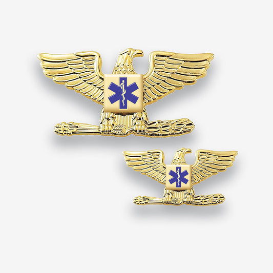 Emergency Medical Services Eagle Rank Insignia - Left and Right Facing Pair