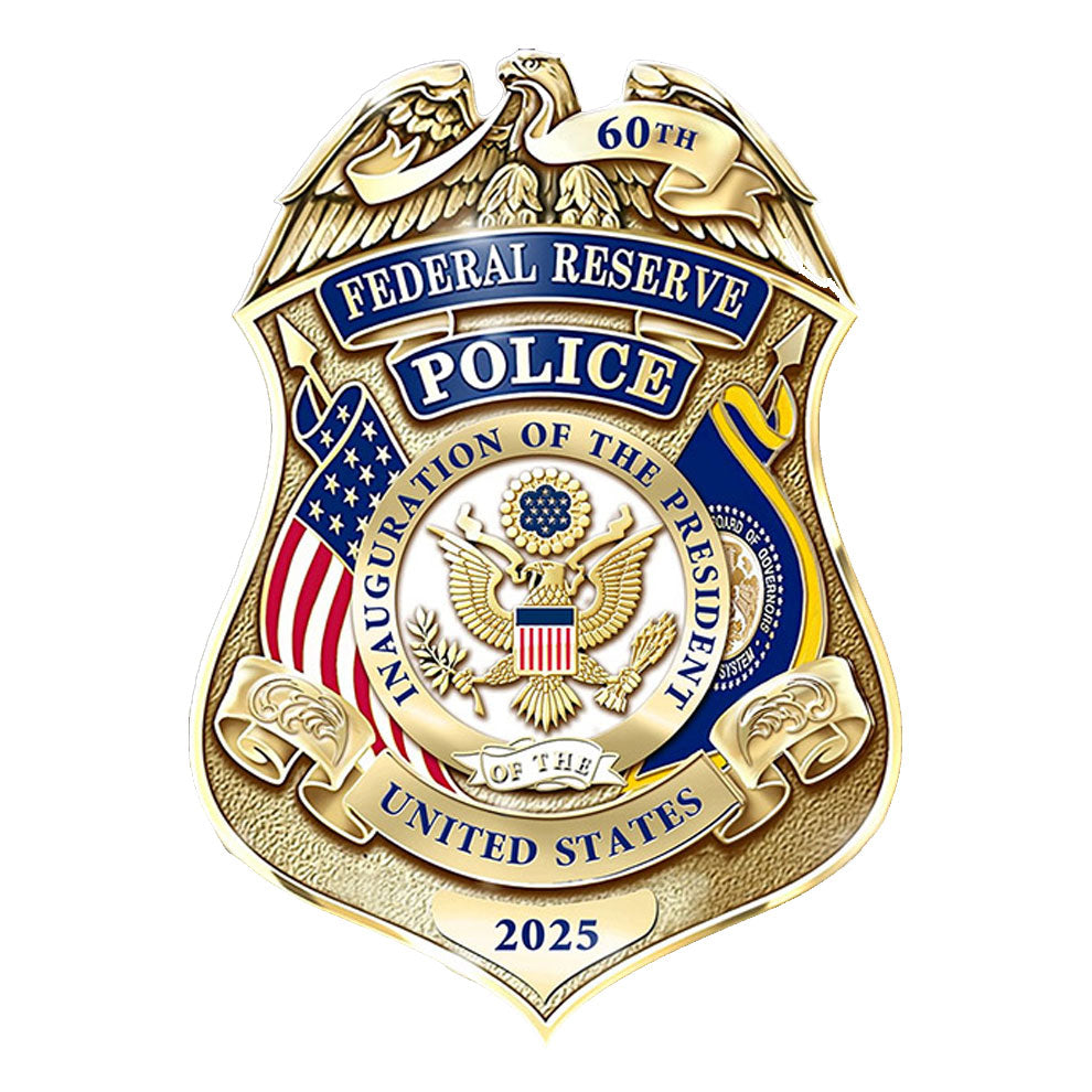 Federal Reserve Police 2025 Inauguration Badge in Deluxe Presentation Box