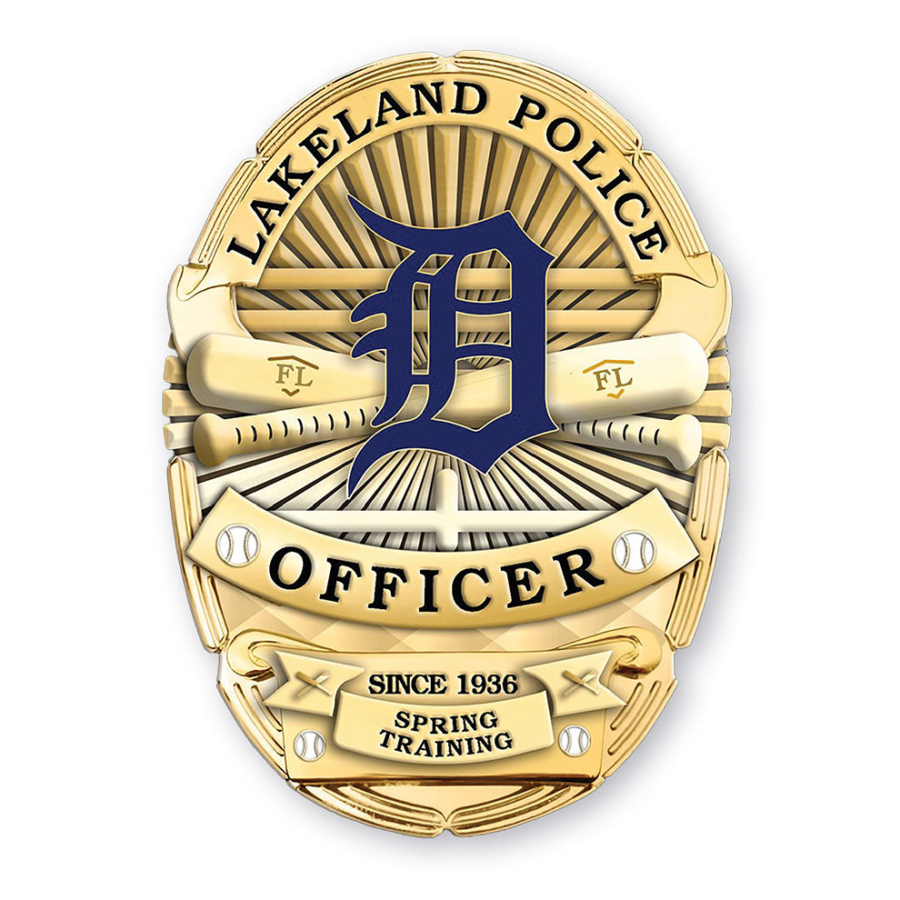Lakeland Police Department Spring Training Badge in Lucite