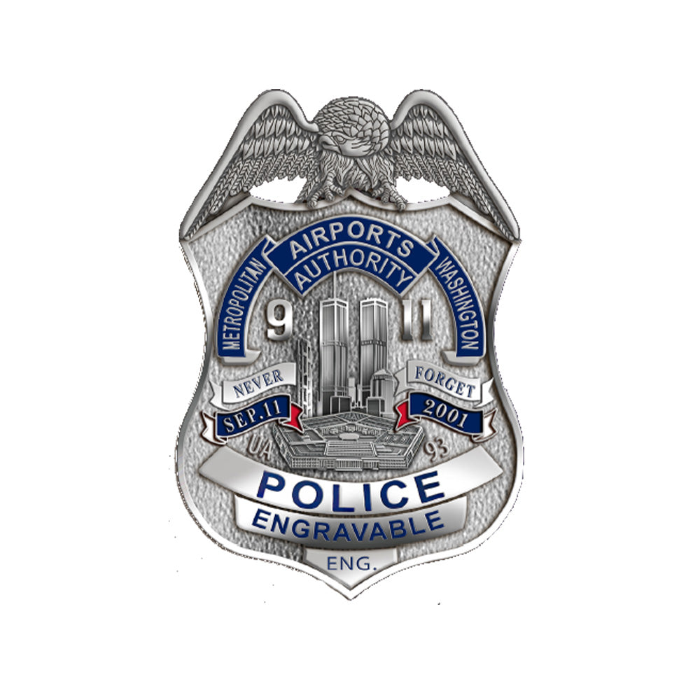MWAA September 11th 25th Anniversary Police Badge