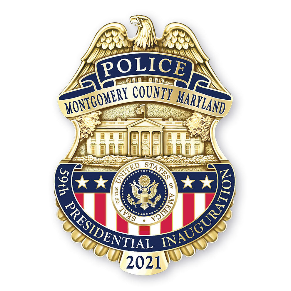 Montgomery County Police 2021 Presidential Inauguration Badge