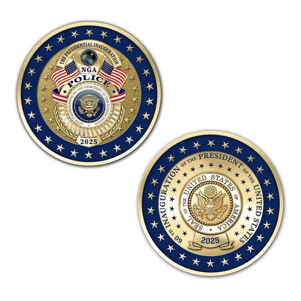 NGA 2025 Inauguration Badge, Coin, and Pin Set