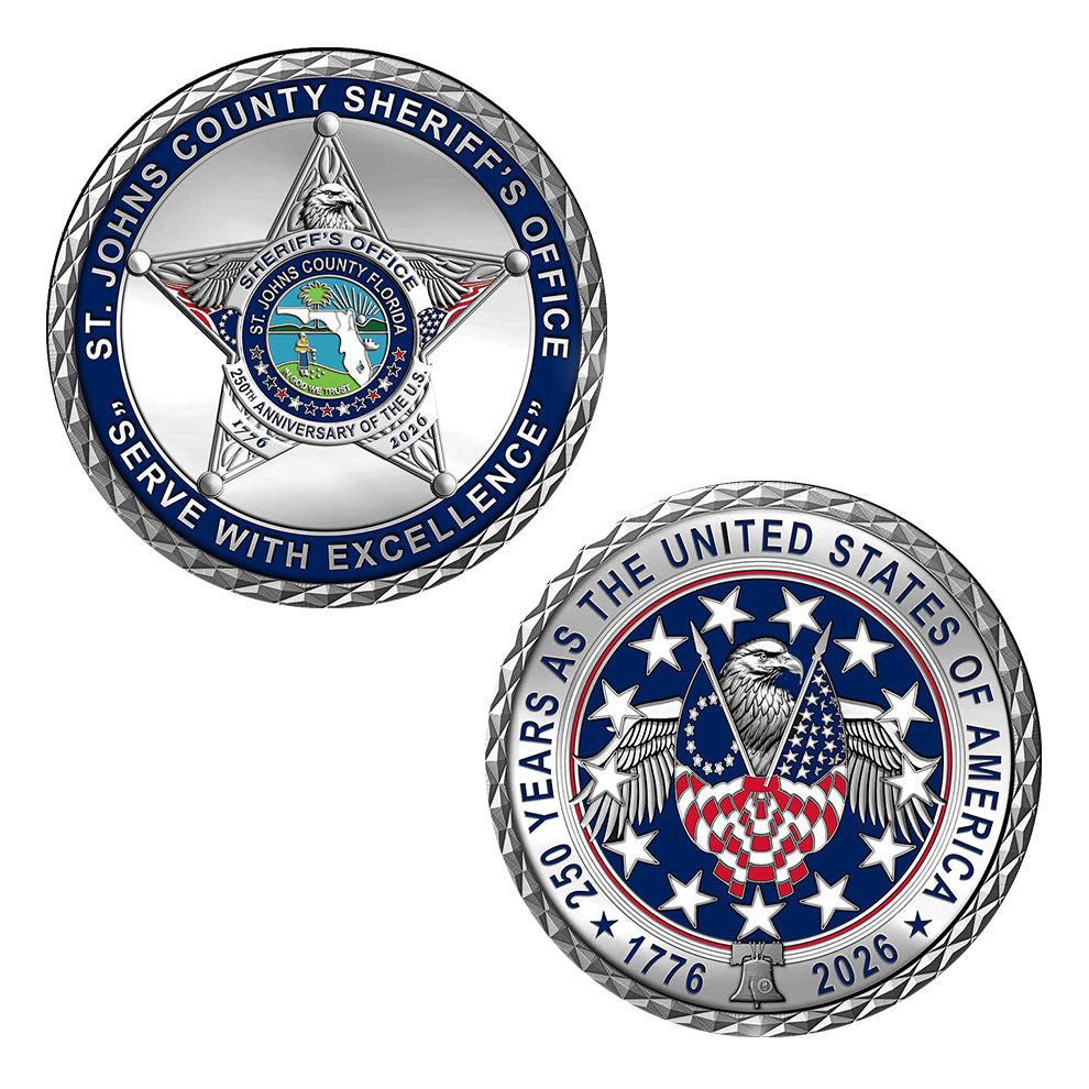 St. Johns County Sheriff's Office - America's 250th Birthday Coin