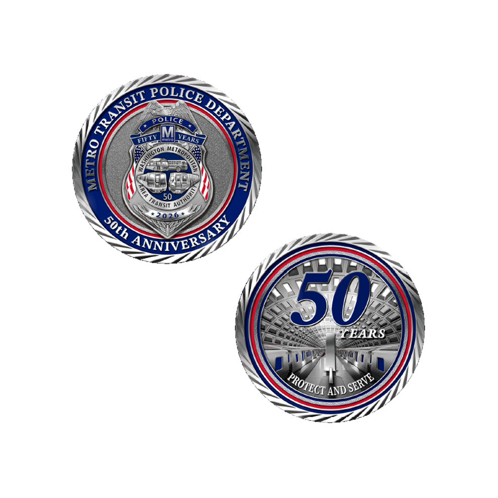 WMATA MTP 50th Anniversary Coin
