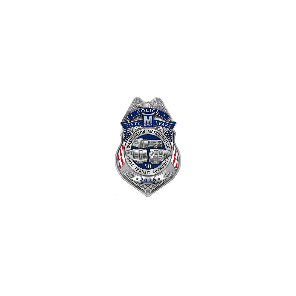 WMATA MTP 50th Anniversary Pin