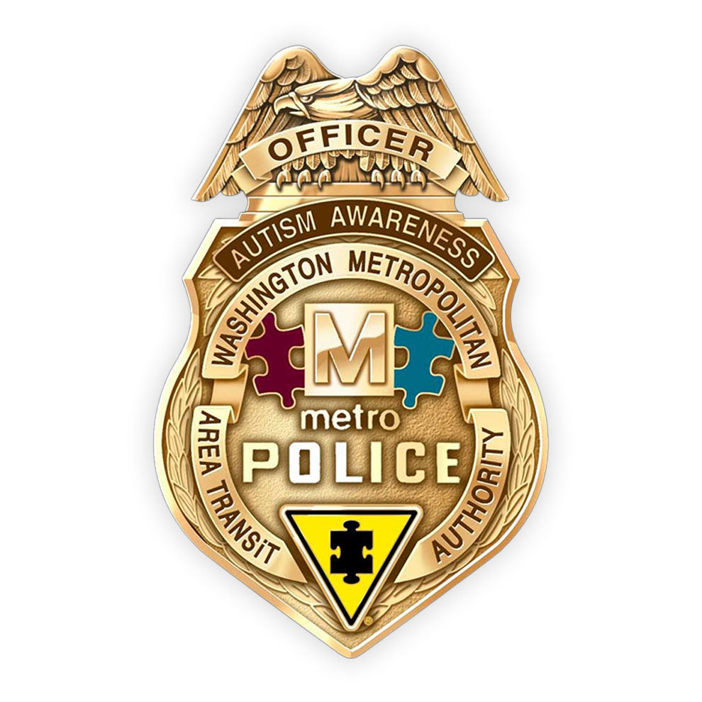 Washington Metro Area Transit Authority Autism Awareness Badge