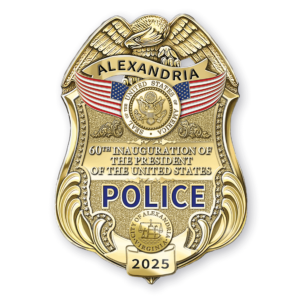 Alexandria Police Department 2025 Inaugural Badge