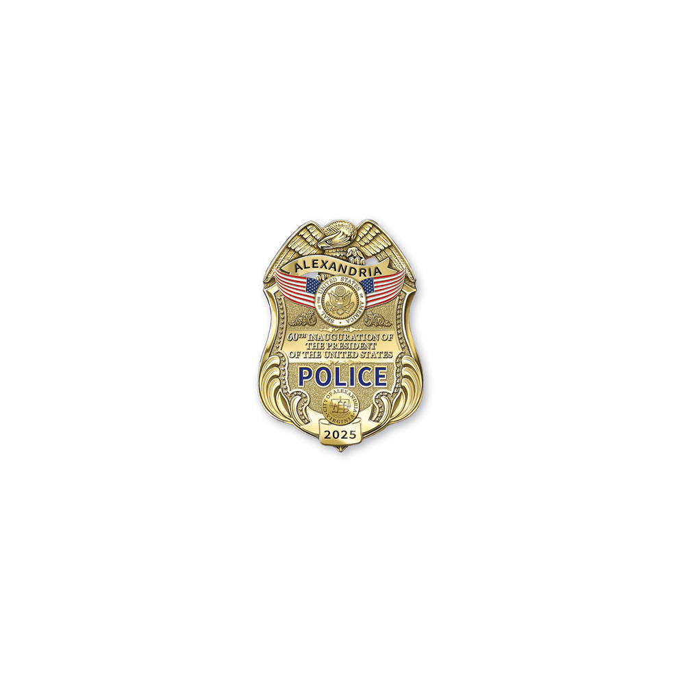 Alexandria Police Department 2025 Inaugural Mini Badge Lapel Pin