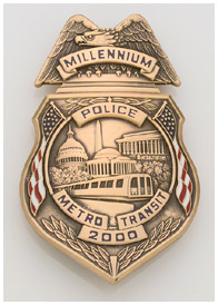 Millennium Metro Transit Police Badge