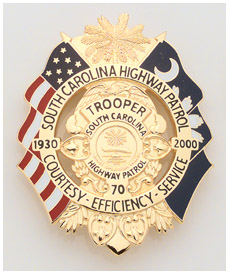 South Carolina Highway Patrol Trooper Badge