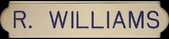 Series 3 Name Plates