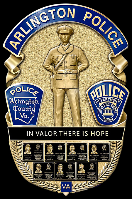 Arlington County Police Department 2023 Memorial Badge from Collinson ...