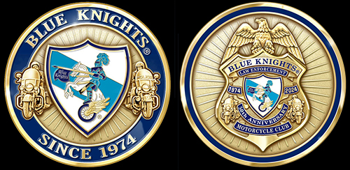 Blue Knights Motorcycle Club 50th Anniversary Coin