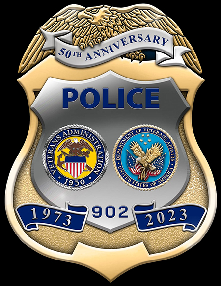 Veterans Affairs Police 50th Anniversary Badge