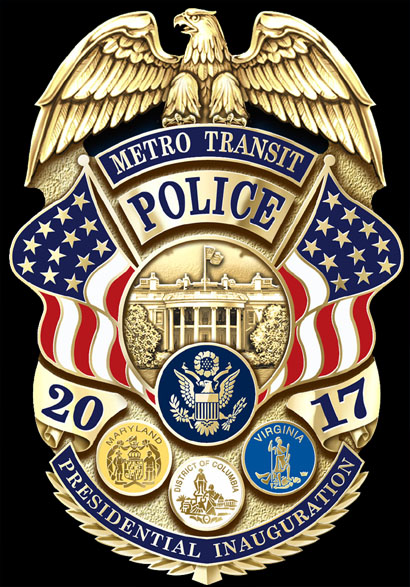 Metro Transit Police 2017 Presidential Inauguration Badge