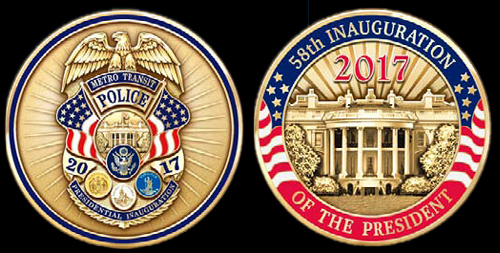 Metro Transit Police 2017 Presidential Inauguration Coin