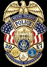 Metro Transit Police 2017 Presidential Inauguration Mini Badge Lapel Pin