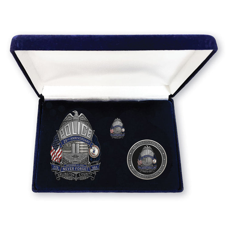 Arlington County PD 9-11 Anniversary Badge Set