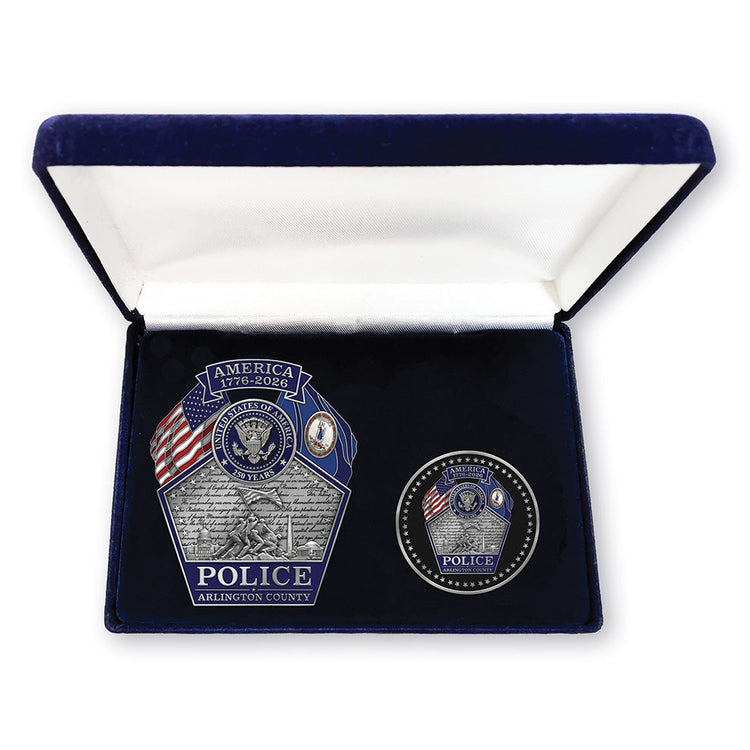 Arlington County PD U.S. 250th Anniversary Badge Set