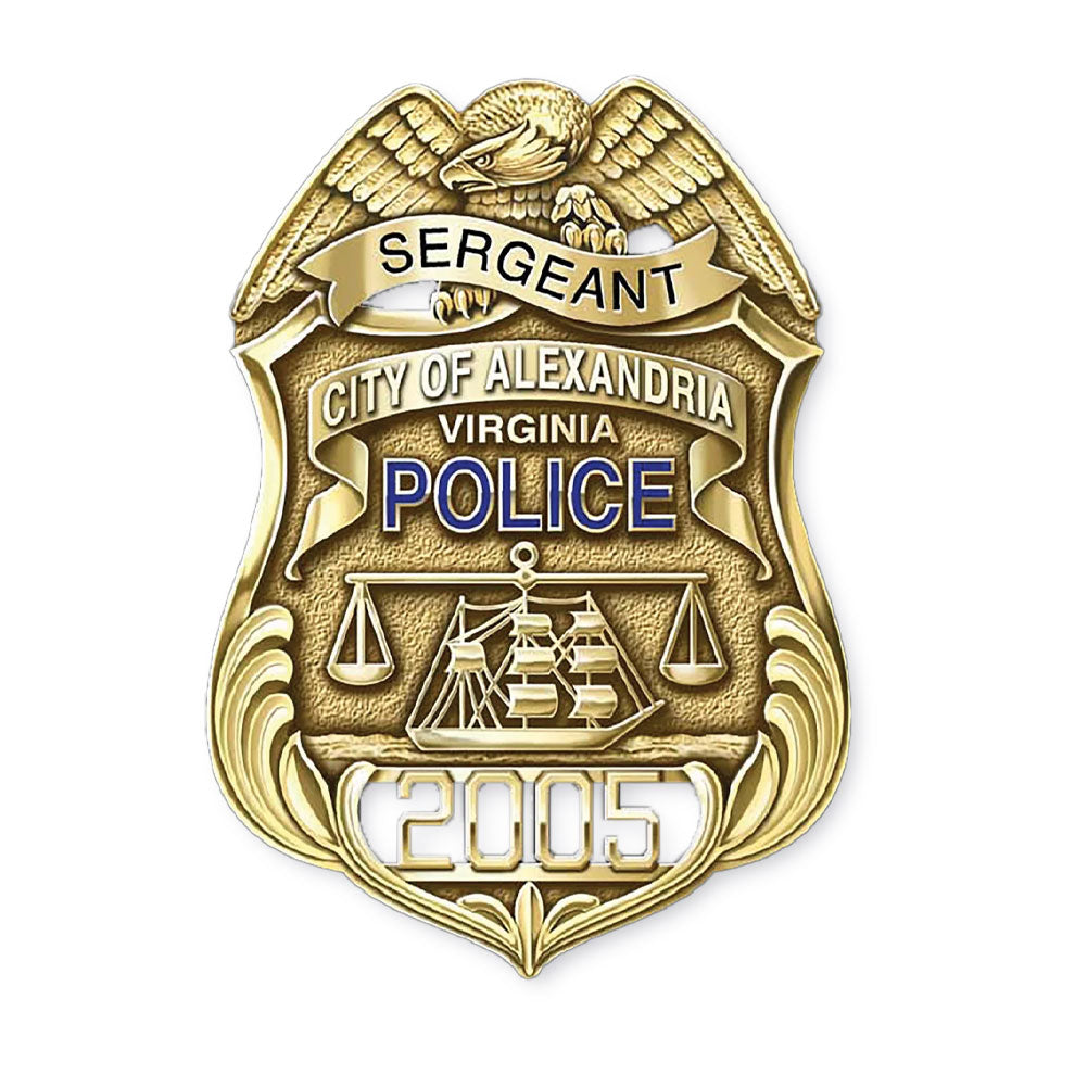 Alexandria Police Department Duty and Veteran Police Badges