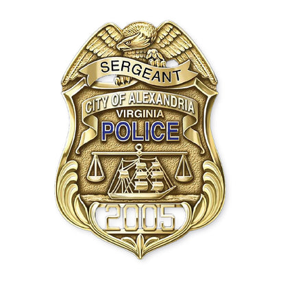 Alexandria Police Department Duty and Veteran Police Badges