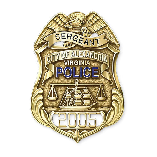 Alexandria Police Department Duty and Veteran Police Badges