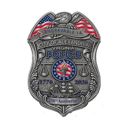 Alexandria Police Department America's 250th Birthday Badge
