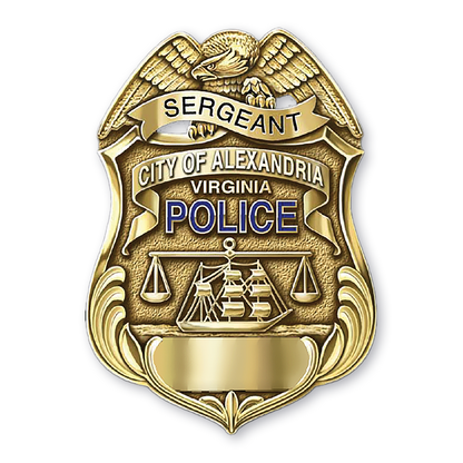 Alexandria Police Department Duty and Veteran Police Badges