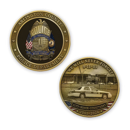 Arlington County PD 9-11 Anniversary Badge Set