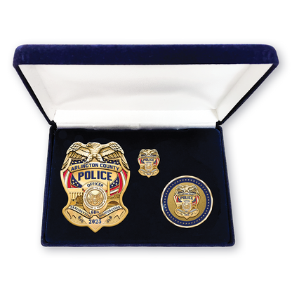 Arlington County Police 2025 Inauguration Badge, Coin and Pin Set for Invited Members
