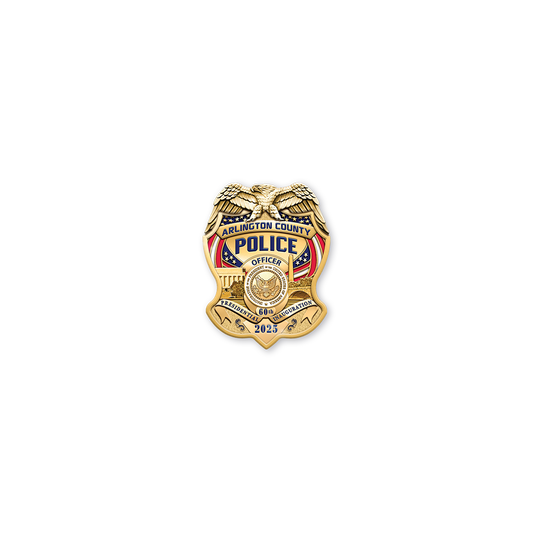 Arlington County Police 2025 Inauguration Mini Badge Lapel Pin for Invited Members