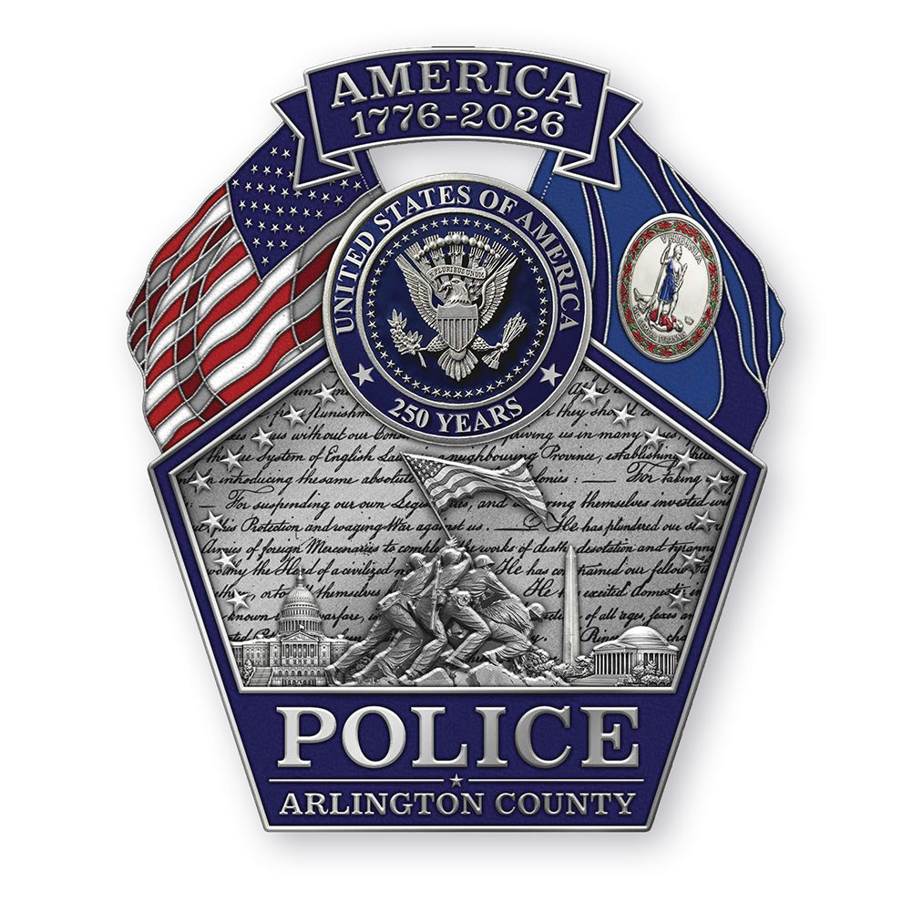Arlington County PD U.S. 250th Anniversary Badge
