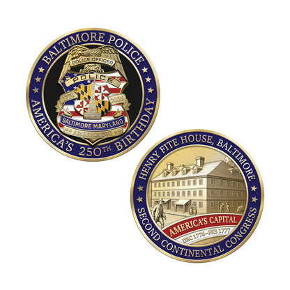 Baltimore Police Department America's 250th Birthday Badge Set
