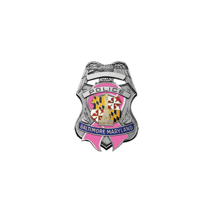 Baltimore Police Department Breast Cancer Badge, Coin and Pin Set