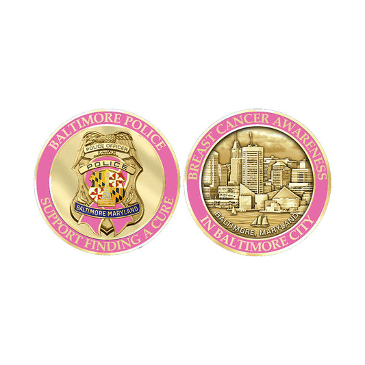 Baltimore Police Department Breast Cancer Coin