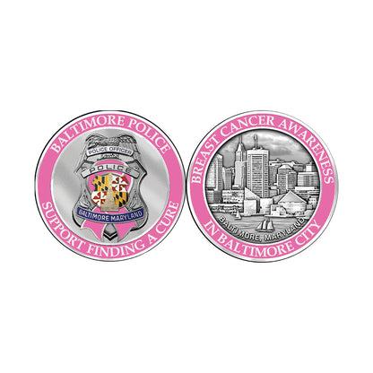 Baltimore Police Department Breast Cancer Coin
