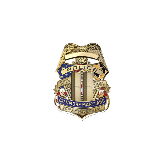 Baltimore Police Department September 11th 25th Anniversary Pin