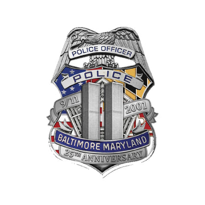Baltimore Police Department September 11th 25th Anniversary Badge Set