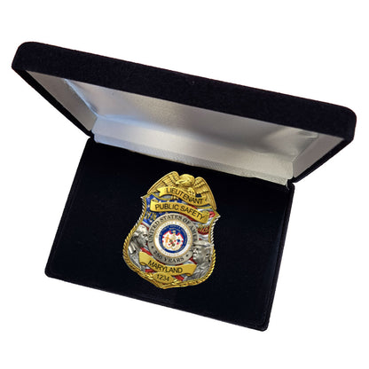 Maryland Department of Public Safety and Correctional Services America's 250th Anniversary Badge in Deluxe Presentation Case