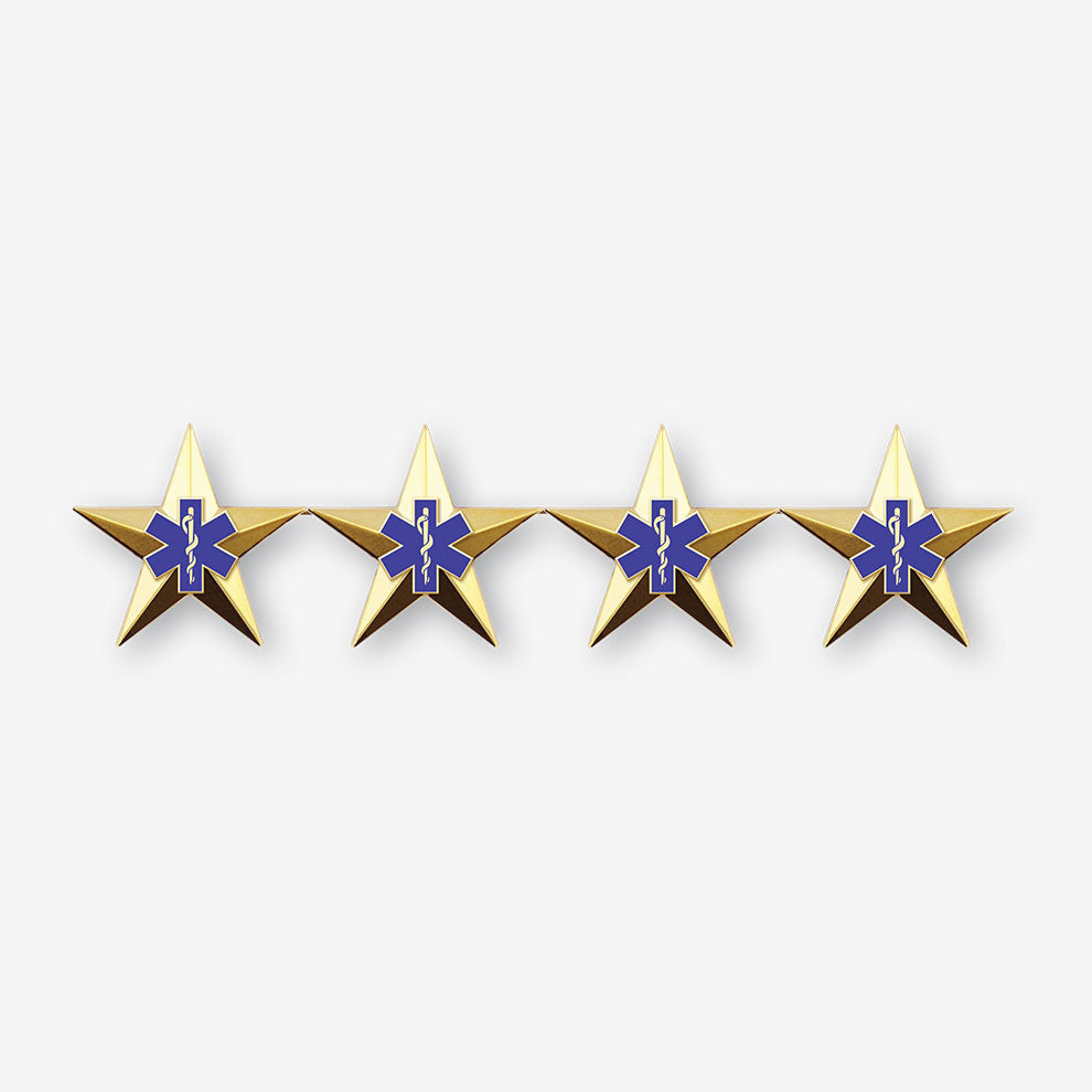 Emergency Medical Services Four Star Rank Insignia - Pair – Collinson ...