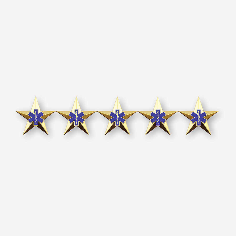 Emergency Medical Services Five Star Rank Insignia - Pair – Collinson ...