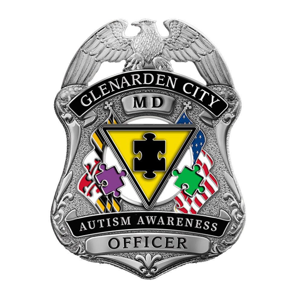 Glenarden Police Department Autism Awareness Badge