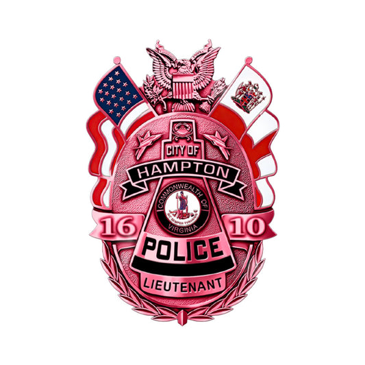 Hampton Police Breast Cancer Badge