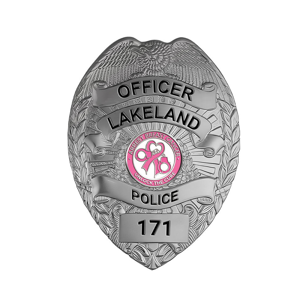 Lakeland Police Department Breast Cancer Awareness Badge