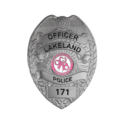 Lakeland Police Department Breast Cancer Awareness Badge
