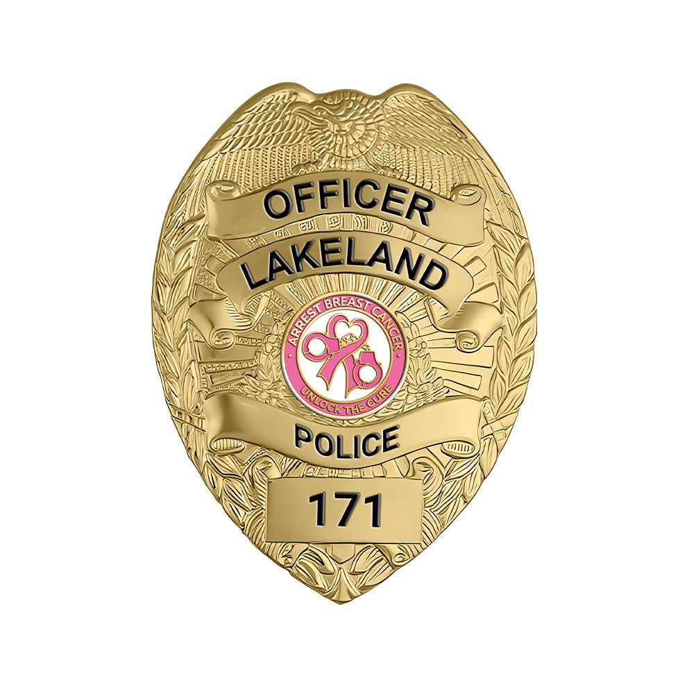 Lakeland Police Department Breast Cancer Awareness Badge